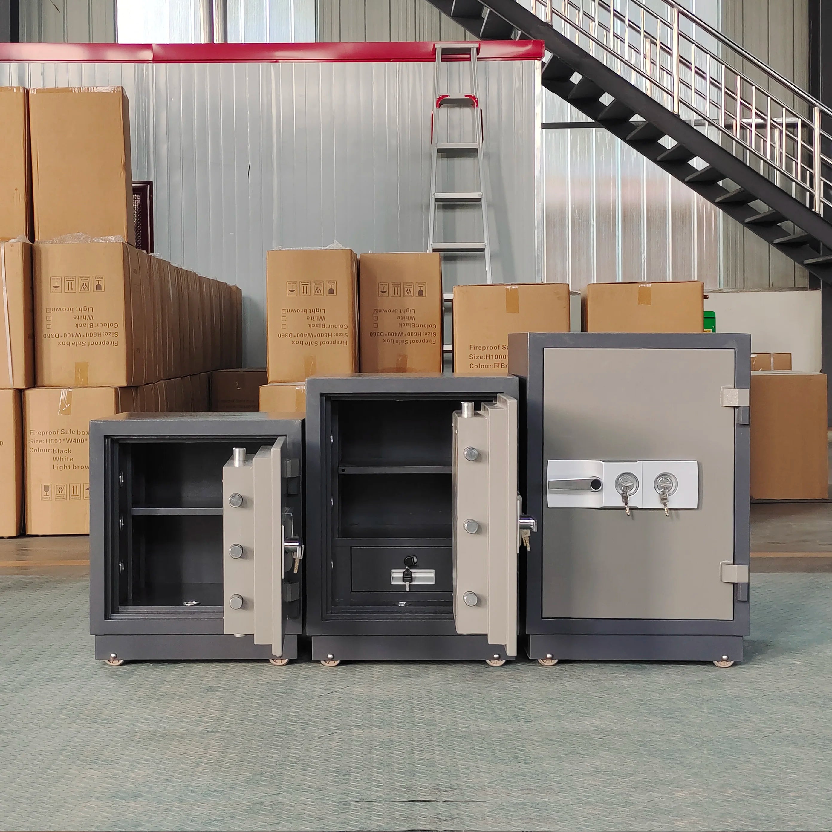 Key Lock Fireproof Safe Box Electronic Safe Security Usage For Home Hotel Storage Fire Resistant Safe Secure Storage