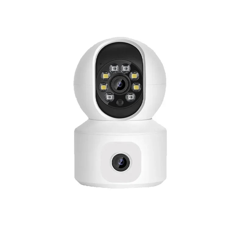 Home Security Camera 1080P Dual Lens WiFi Indoor Outdoor Night Vision Motion Detection Two Way Audio Waterproof Cloud Storage