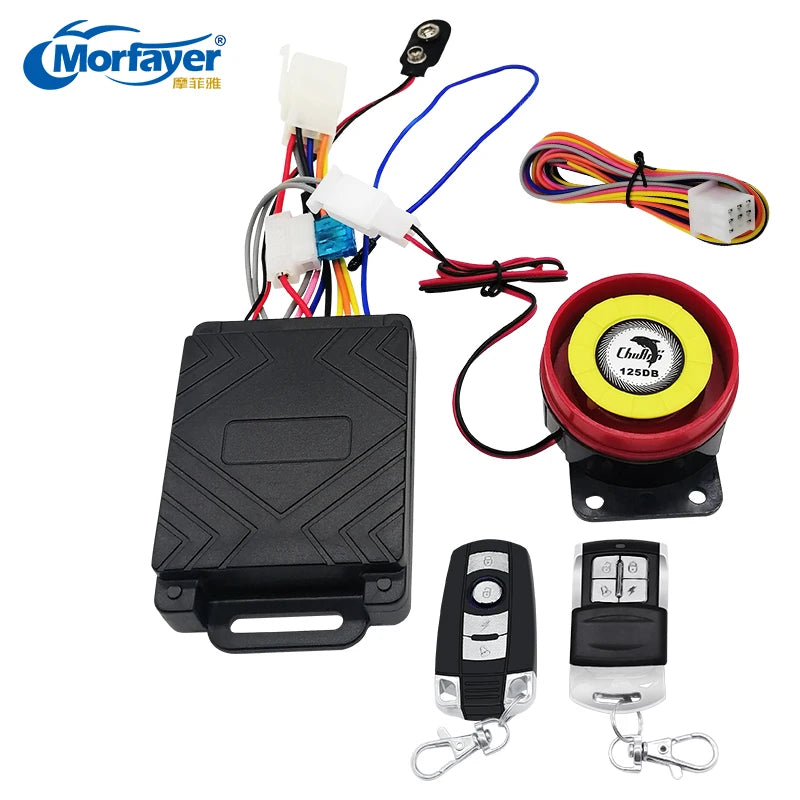 Hot Anti-theft Security  Electric Remote Motorcycle Alarm System Lock With 2 Controllers High Sensitivity